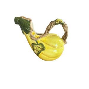Vintage‎ Bico Yellow Gourd Squash Creamer Pour China Pottery Collectible Veggie